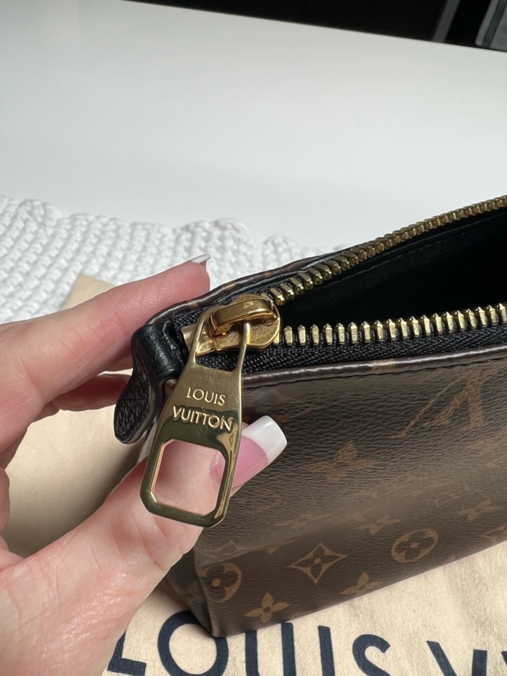 Louis Vuitton Pallas Monogram & Noir Toiletry Pouch or Purse (NEW) - Picture 8 of 16